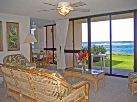 Kuhio Shores Living Room  - click for larger picture