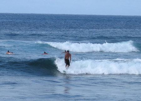 Surfing at PK's